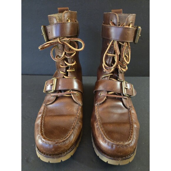 Polo by Ralph Lauren Other - Polo Ralph Lauren Radbourne Brown  Leather Boots Men Range 14567 H17 Size 8.5D